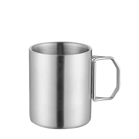 Stainless Steel Folding Handle Camping Cup