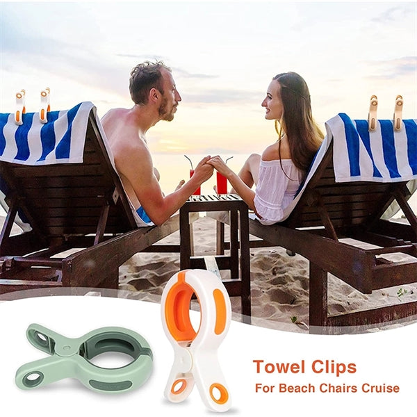 Plastic Strong Beach Towel Chair Clips