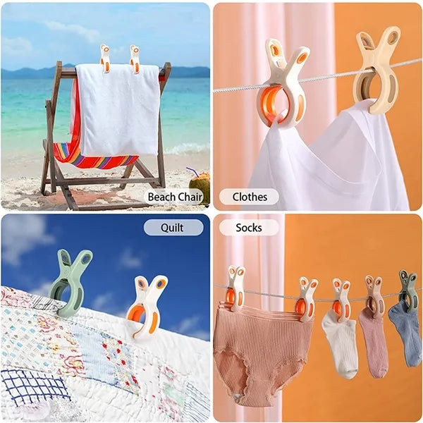 Plastic Strong Beach Towel Chair Clips