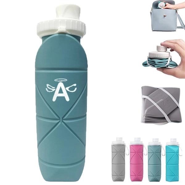 Collapsible Silicone Water Bottle-20oz
