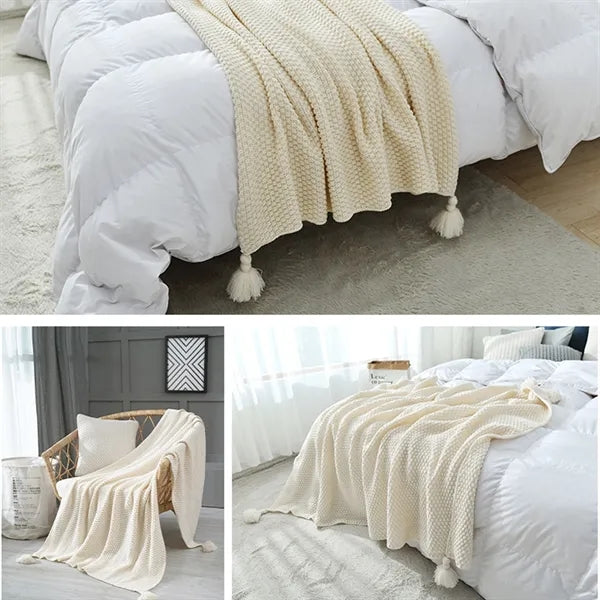 Tassel Throw Blanket