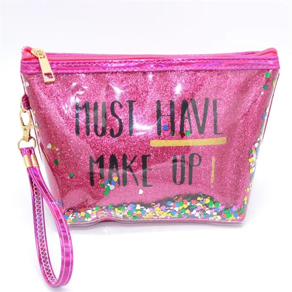 Fashion Creative Sequin Glitter Toiletry Pouch Cosmetic Bag
