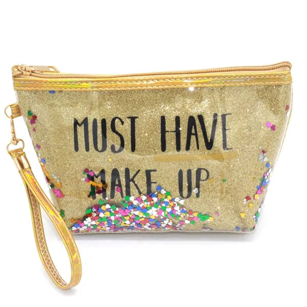 Fashion Creative Sequin Glitter Toiletry Pouch Cosmetic Bag