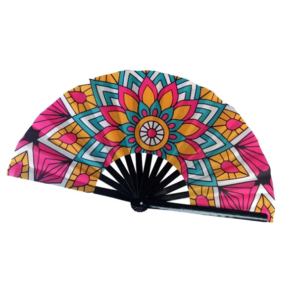 Printed Folding Fabric Cloth Advertising Hand Fan