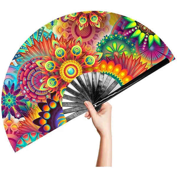 Printed Folding Fabric Cloth Advertising Hand Fan