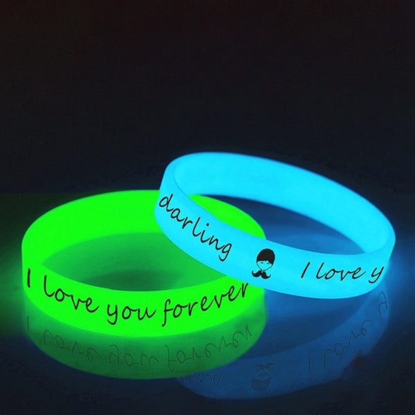 Glowing In Dark Silicone Wristbands