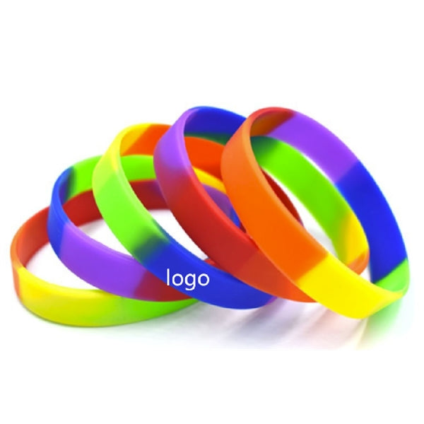 Silicone Rainbow Bracelet
