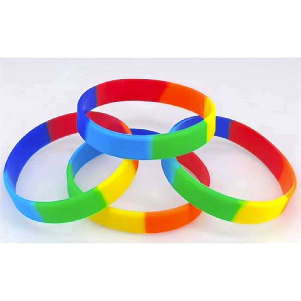 Silicone Rainbow Bracelet