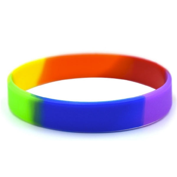 Silicone Rainbow Bracelet