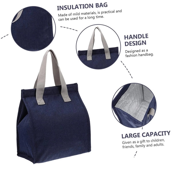 Oxford Insulated Lunch Cooler Bag Outdoor Picnic Bento Tote