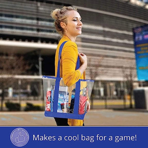 Stadium Approved Clear Tote Bag (19" X 14" X 5.7")