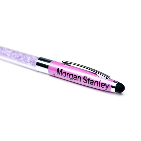 Gemstone Ballpoint Pen with Stylus