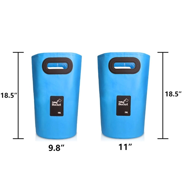 5 Gallon Outdoor Portable Collapsible Car Wash Bucket