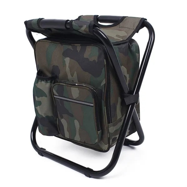 Foldable Fishing Chair with Cooler Bag