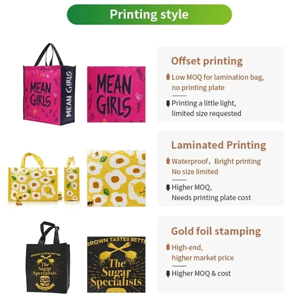 Waterproof ECO 80gsm Non Woven Grocery Bag