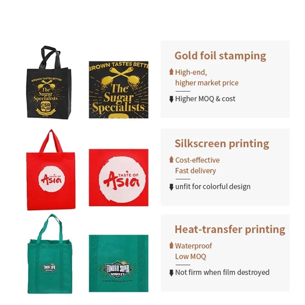 Waterproof ECO 80gsm Non Woven Grocery Bag