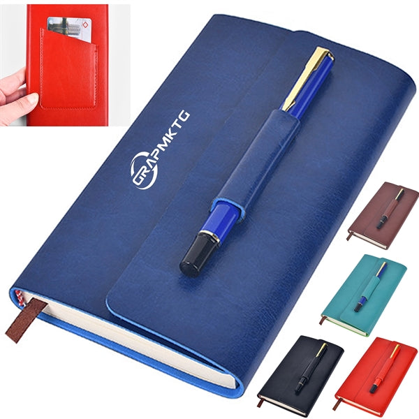 Notebook With Pen&Card Holder