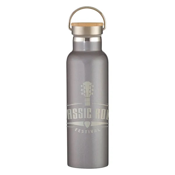 21 Oz. Full Laser Tipton Stainless Steel Bottle With Bamb...