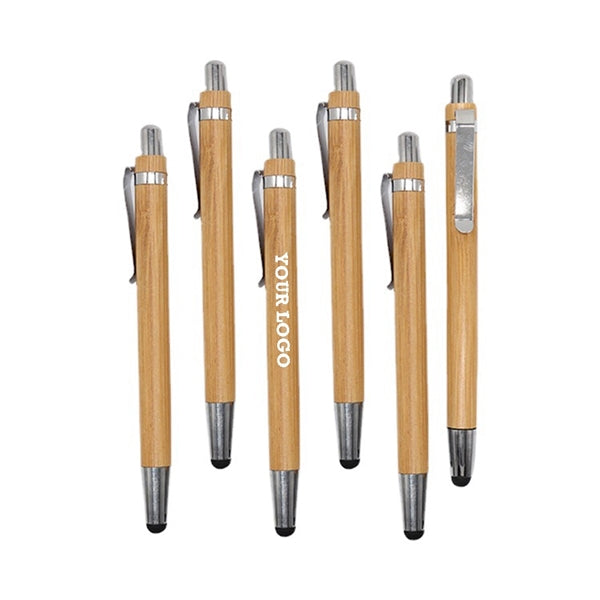 Eco-friendly Bamboo Touch Screen Ballpoint Pen