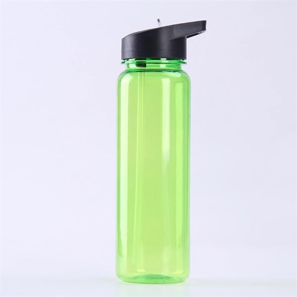 24oz Plastic Sport Water Bottle With Straw
