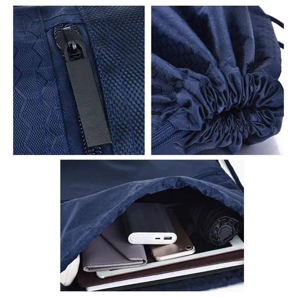 Waterproof Sports Drawstring Backpack Oxford Gym Sackpack