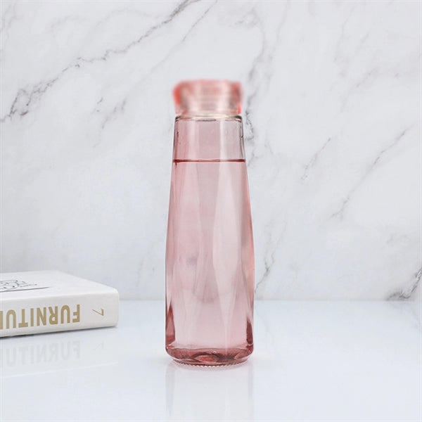 15 oz crystal diamond cup colorful glass