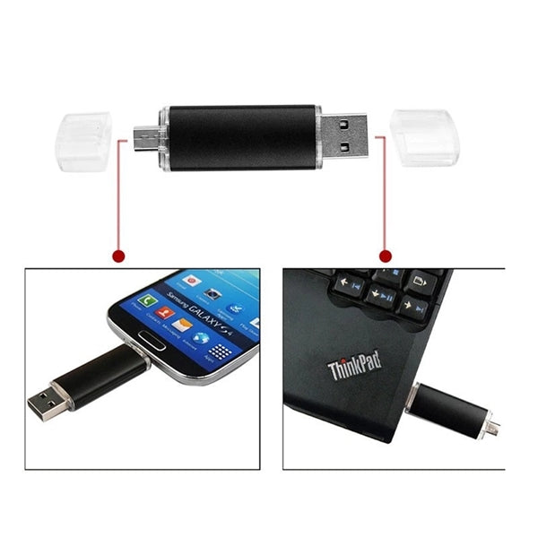 2 In 1 OTG 16GB Metal Type-C Memory USB Stick Flash Drive