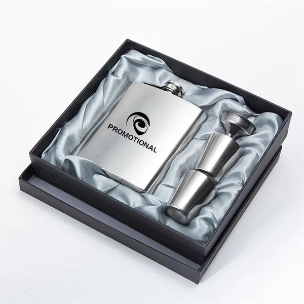 Portable Pocket Whiskey Flagon Gift Set