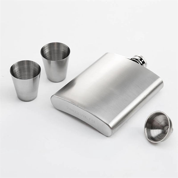 Portable Pocket Whiskey Flagon Gift Set