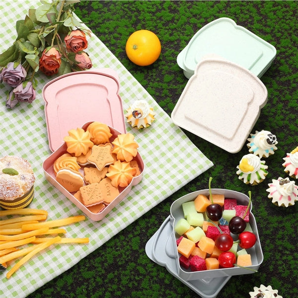Pp And Bamboo Fiber Sandwich Containers Food Storage