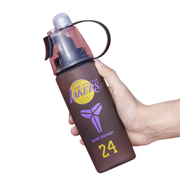 Kids NBA Star Player Sports Misting Top Spout Water Bottle