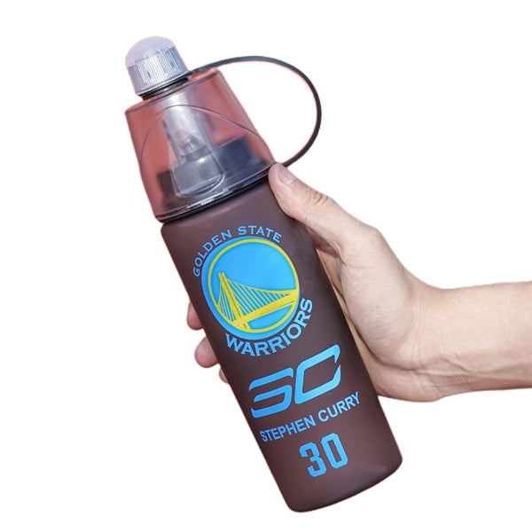 Kids NBA Star Player Sports Misting Top Spout Water Bottle