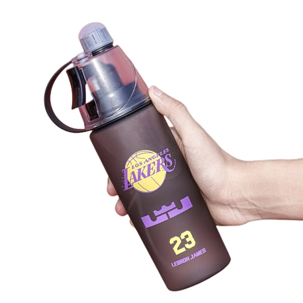 Kids NBA Star Player Sports Misting Top Spout Water Bottle