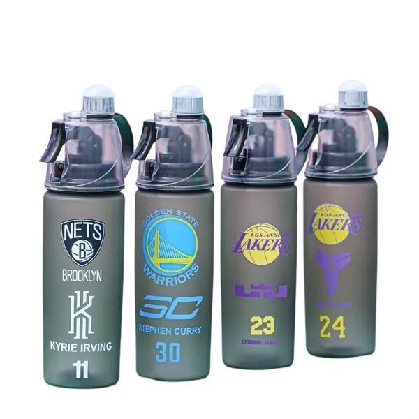 Kids NBA Star Player Sports Misting Top Spout Water Bottle