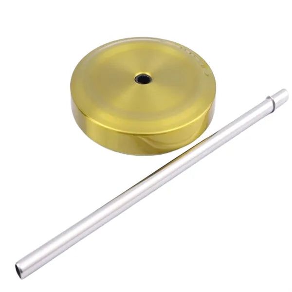 Irregular Gradient Stainless Steel Tumbler With Lid Straw