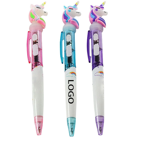 Unicorn Ballpoint Pen With Lamp