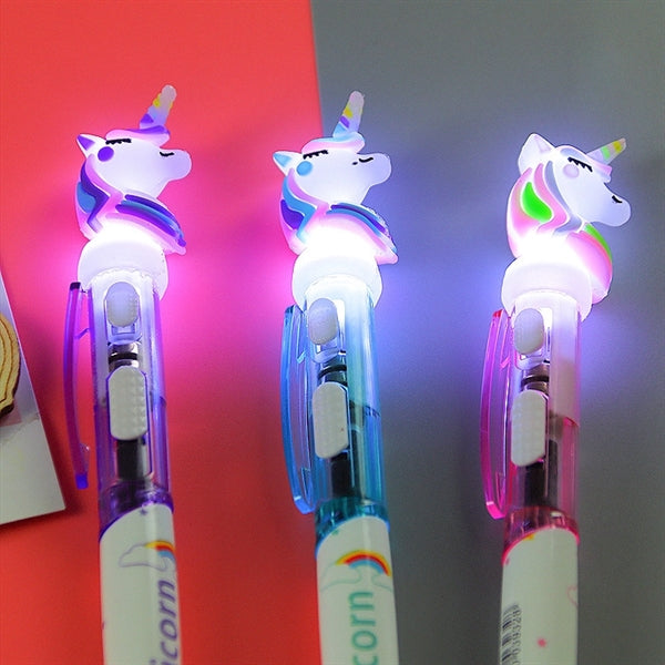 Unicorn Ballpoint Pen With Lamp
