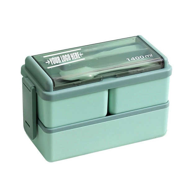 Double Plastic Bento Boxes