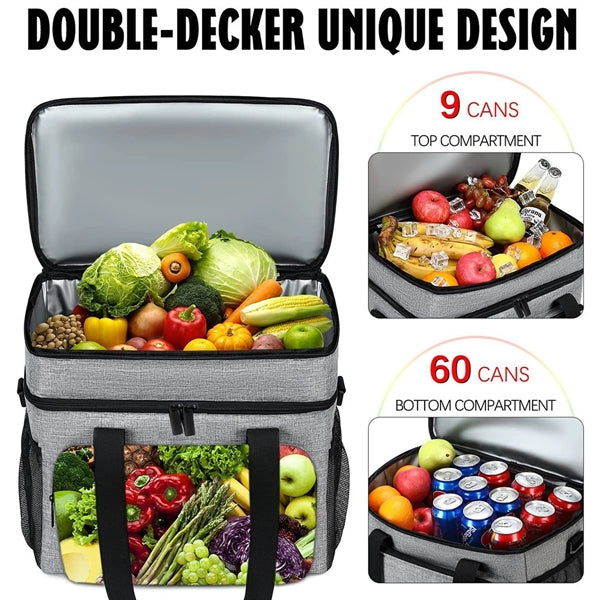 2 Layers Leakproof Insulated Cooler Bag