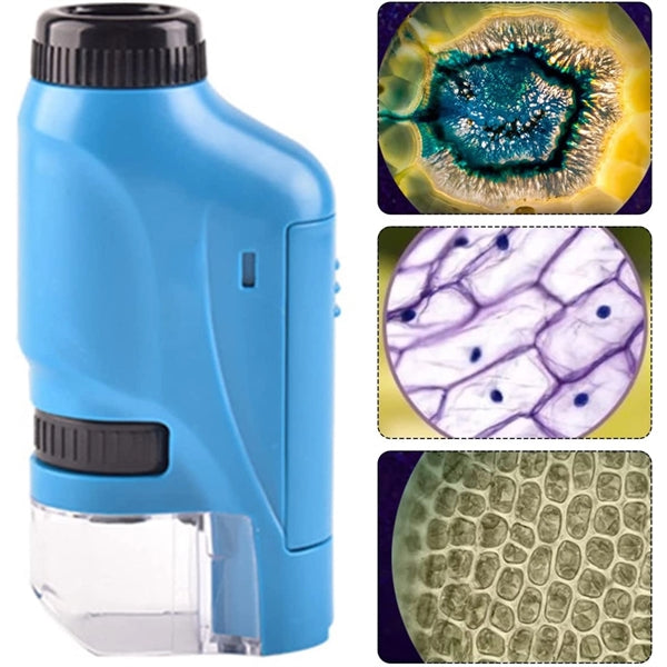 Portable Mini Microscope with LED Light