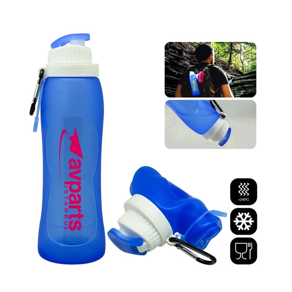 Collapsible Sport Water Bottle-17 Oz.