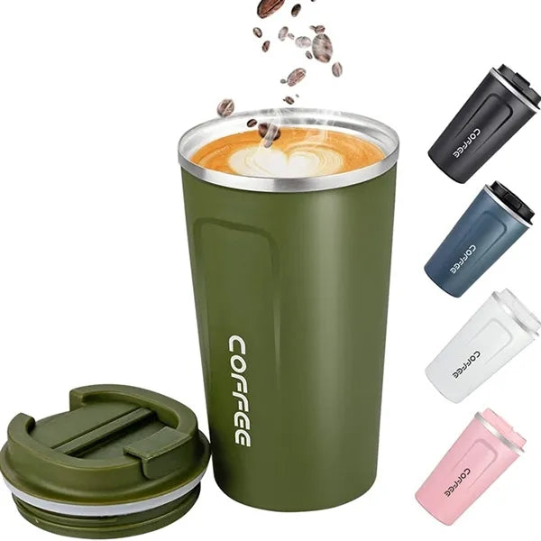 12 oz Stainless Steel Tumbler Coffee Travel Mug w/Lid