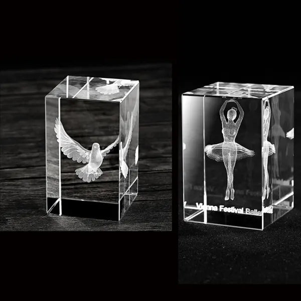 3D Crystal Craft Decorative Paperweight