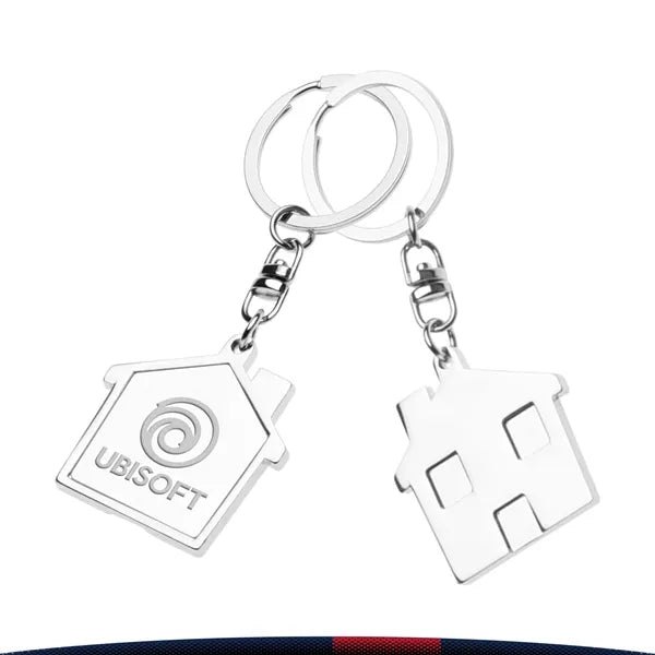 Quiki House Metal Keychains