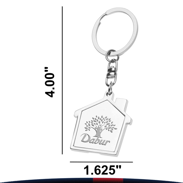 Quiki House Metal Keychains