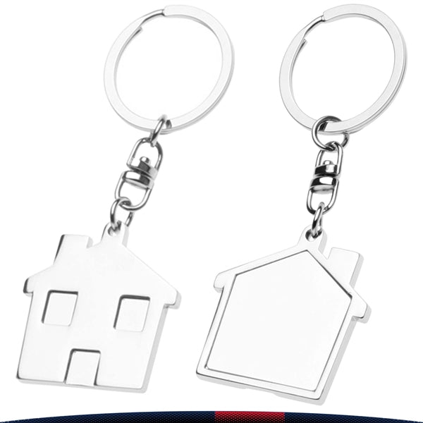 Quiki House Metal Keychains