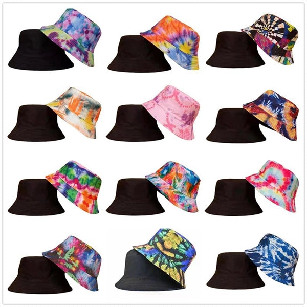 Double Sided Tie Dye Summer Bucket Hat