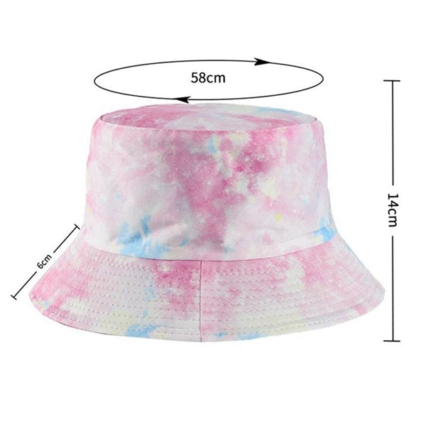 Double Sided Tie Dye Summer Bucket Hat