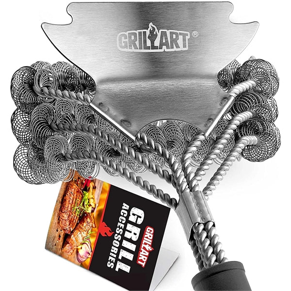 Grill Brush and Scraper Bristle Free