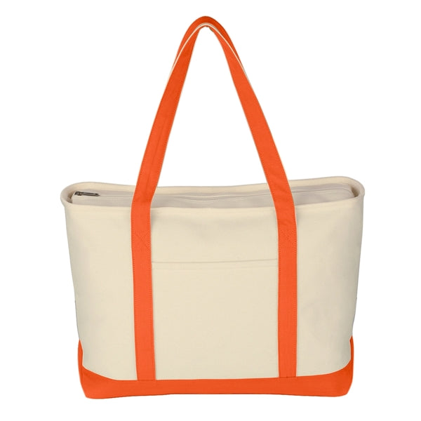 Large Canvas Boat Tote Bag